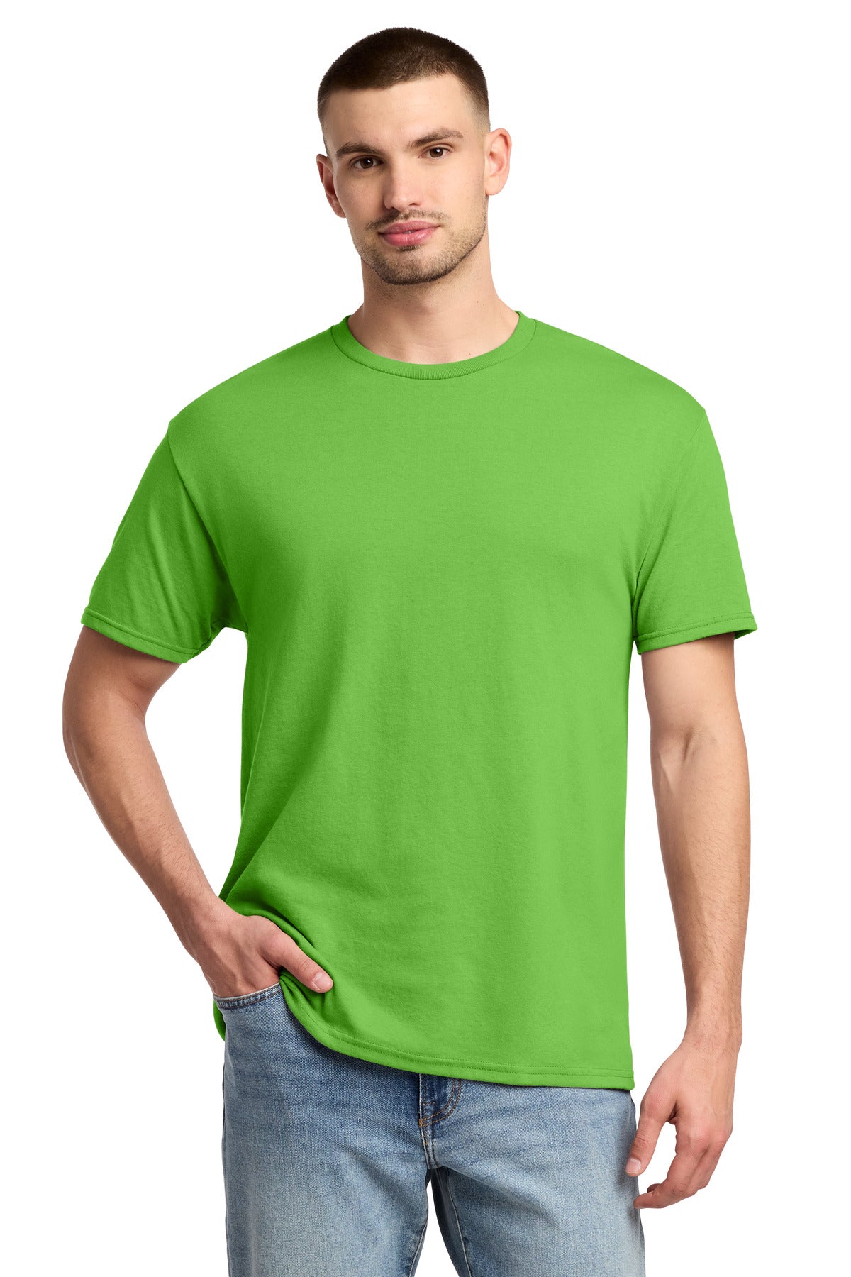 Jerzees -  Dri-Power 50/50 Cotton/Poly T-Shirt.  29M - Kiwi