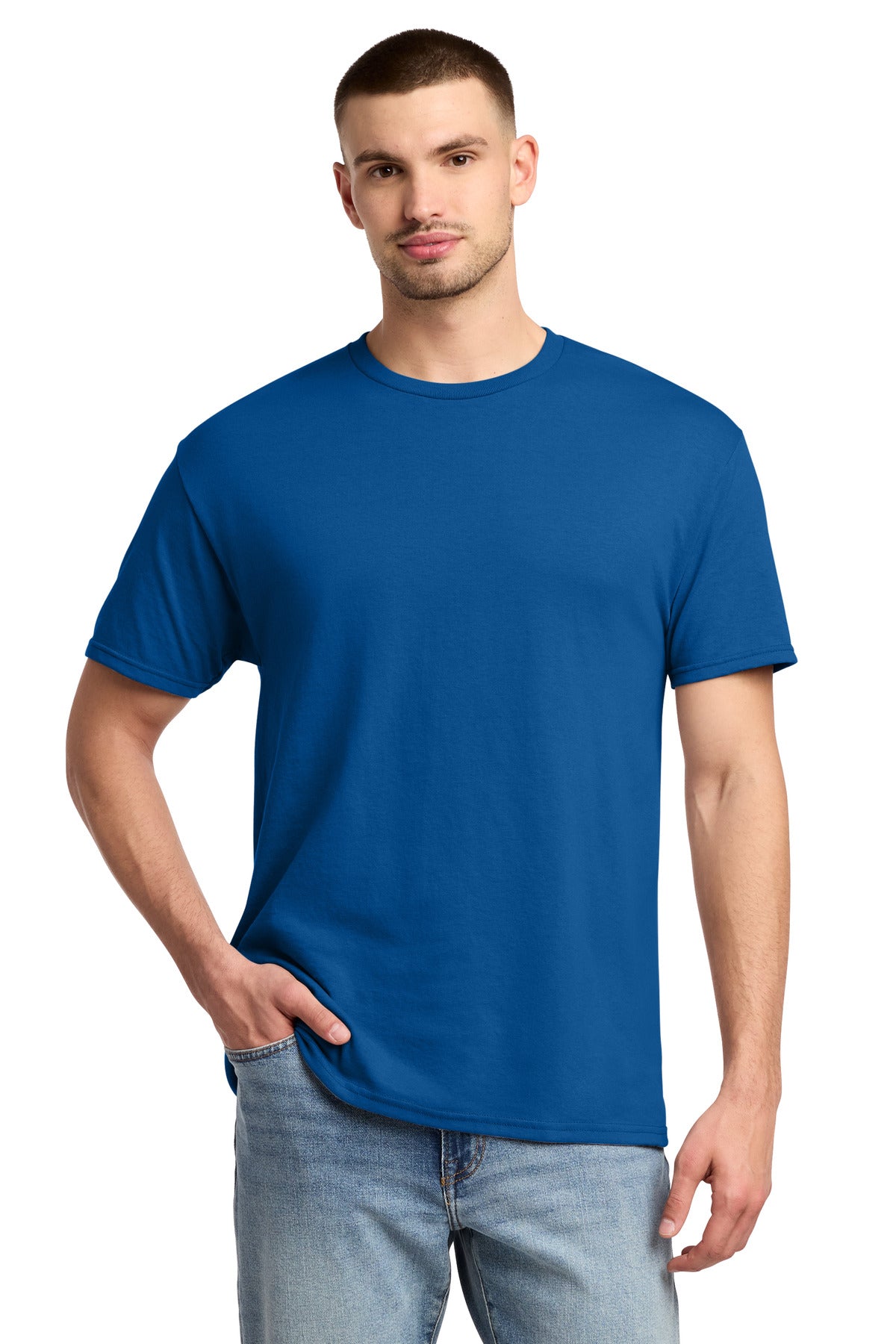 Jerzees -  Dri-Power 50/50 Cotton/Poly T-Shirt.  29M - Royal