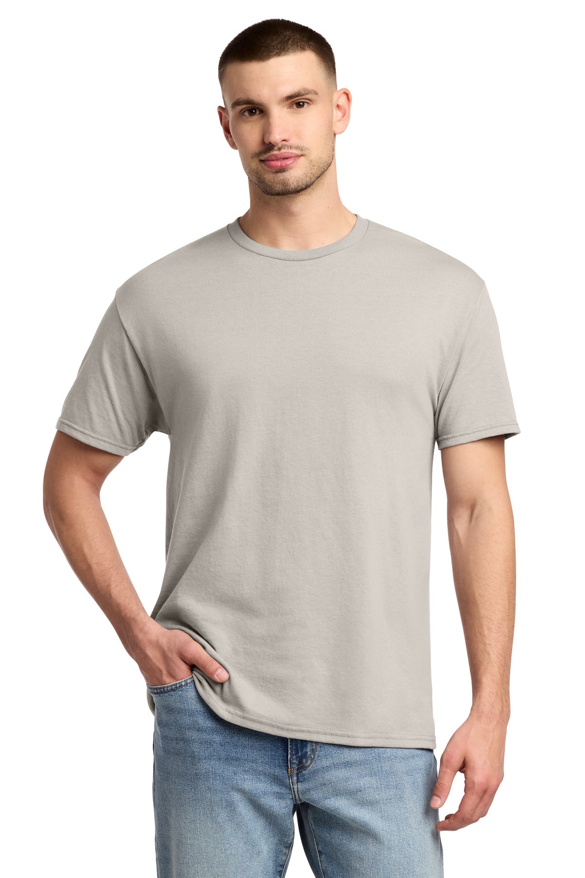 Jerzees -  Dri-Power 50/50 Cotton/Poly T-Shirt.  29M - Sandstone