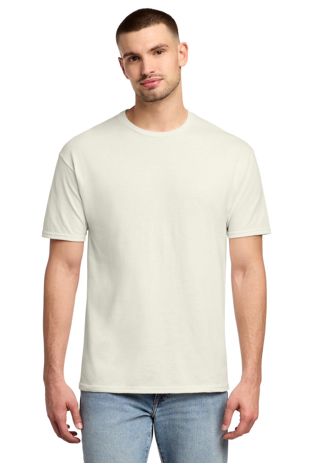 Jerzees -  Dri-Power 50/50 Cotton/Poly T-Shirt.  29M - Sweet Cream Heather