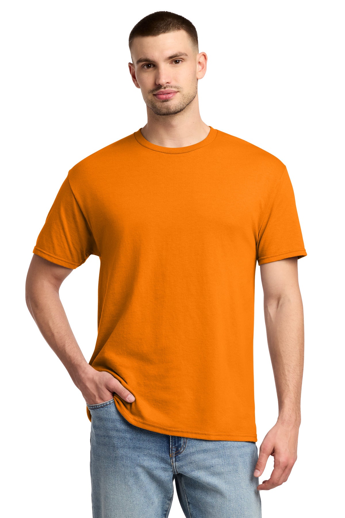 Jerzees -  Dri-Power 50/50 Cotton/Poly T-Shirt.  29M - Tennessee Orange
