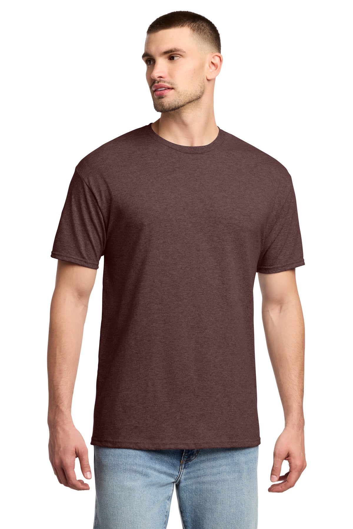 Jerzees -  Dri-Power 50/50 Cotton/Poly T-Shirt.  29M - Vintage Heather Maroon