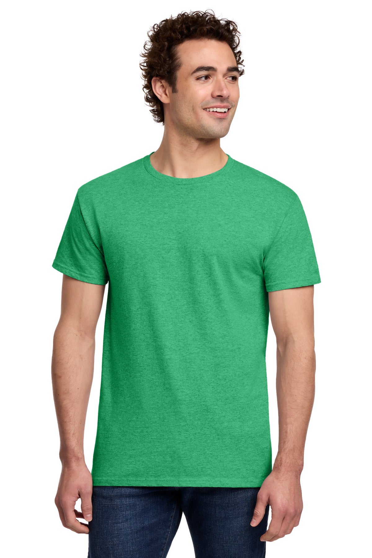 Gildan Light Cotton Tee 3000 - Heather Irish Green