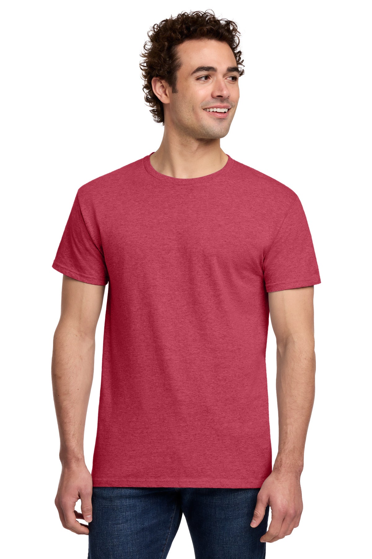 Gildan Light Cotton Tee 3000 - Heather Red