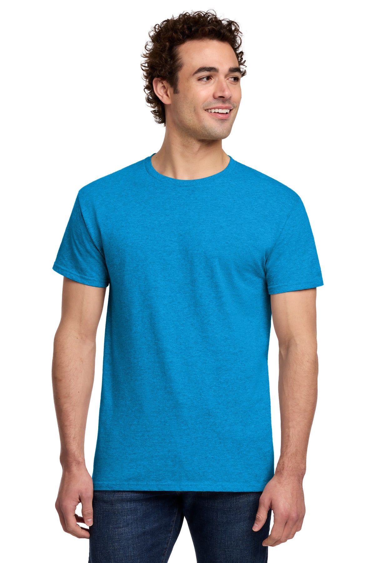 Gildan Light Cotton Tee 3000 - Heather Sapphire