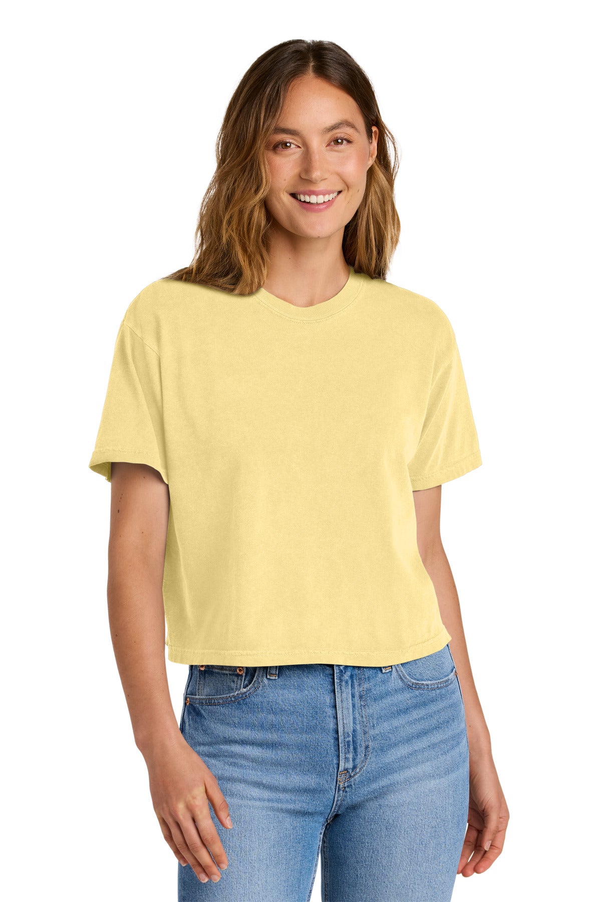 Comfort Colors Women's Heavyweight Boxy Tee 3023CL - Butter