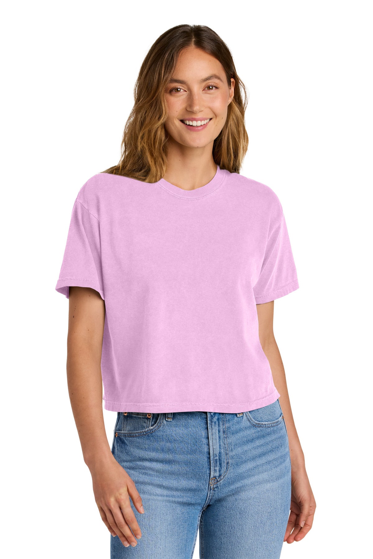 Comfort Colors Women's Heavyweight Boxy Tee 3023CL - Rose Quartz
