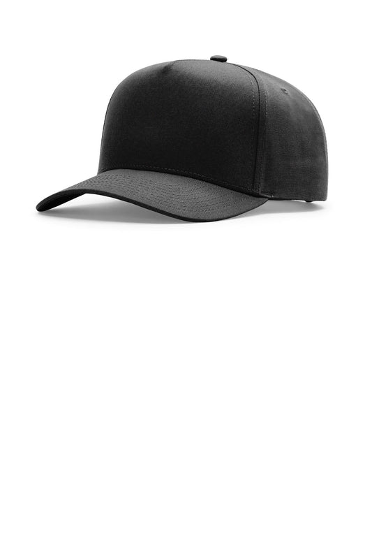 Richardson Full Fabric 5-Panel Champ 323FPC - Black