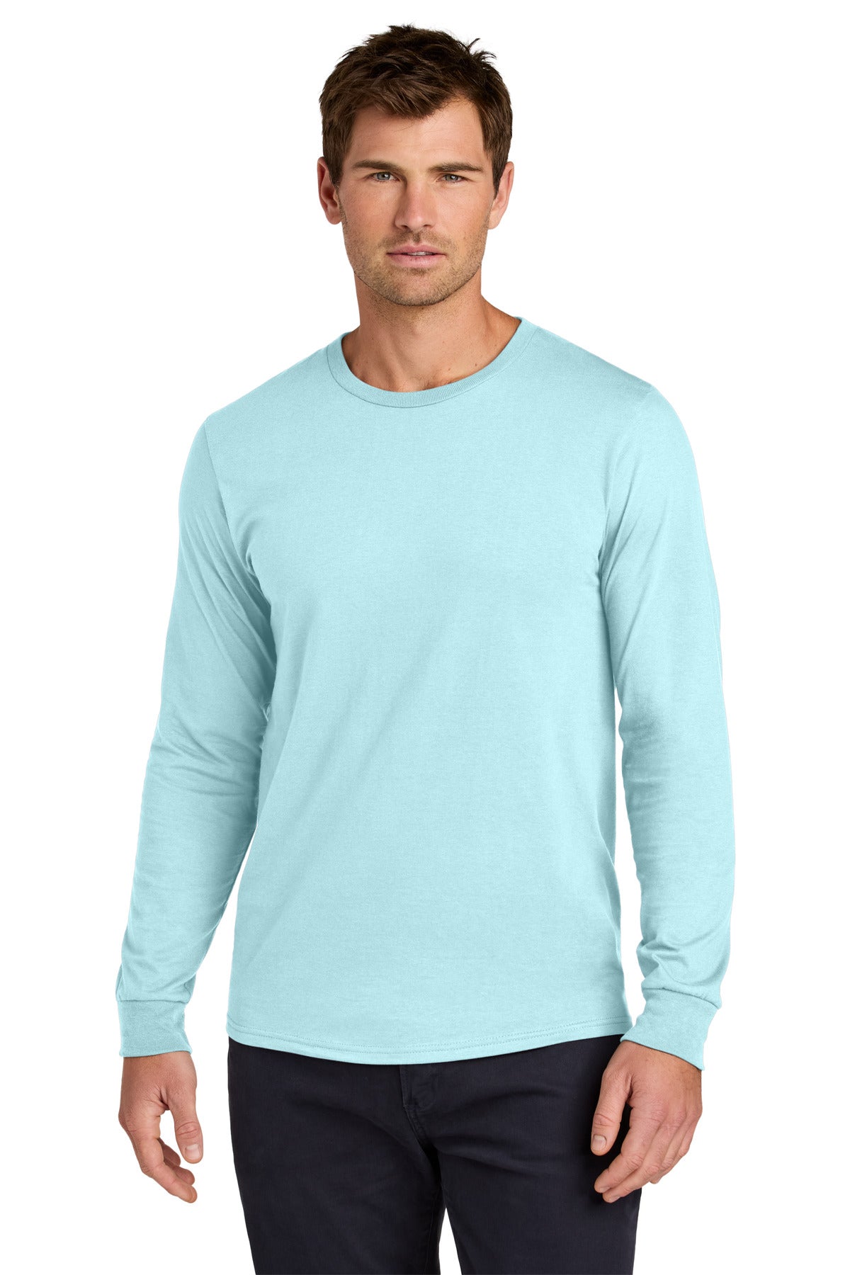 Jerzees Classics Unisex Cotton Long Sleeve T-Shirt 363L - Breezy Blue
