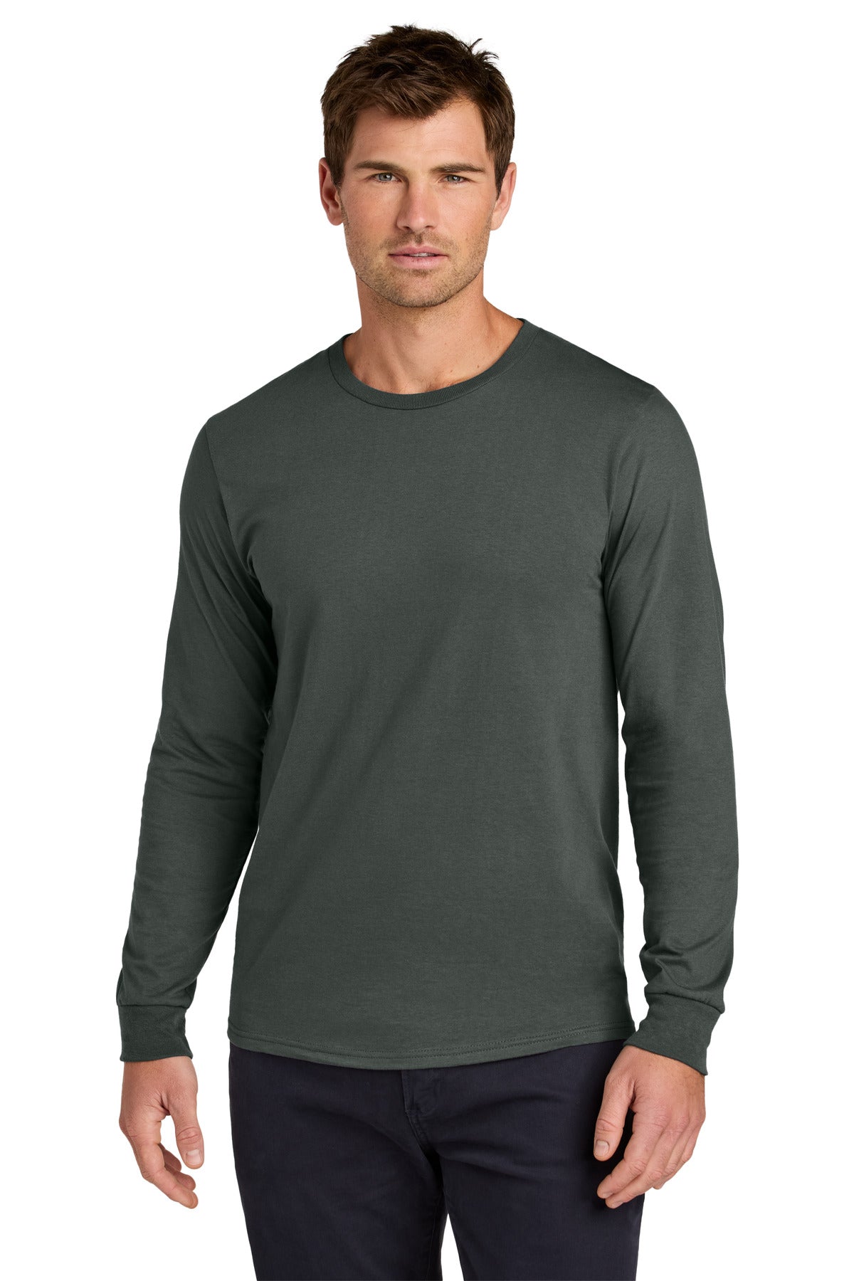 Jerzees Classics Unisex Cotton Long Sleeve T-Shirt 363L - Charcoal Grey