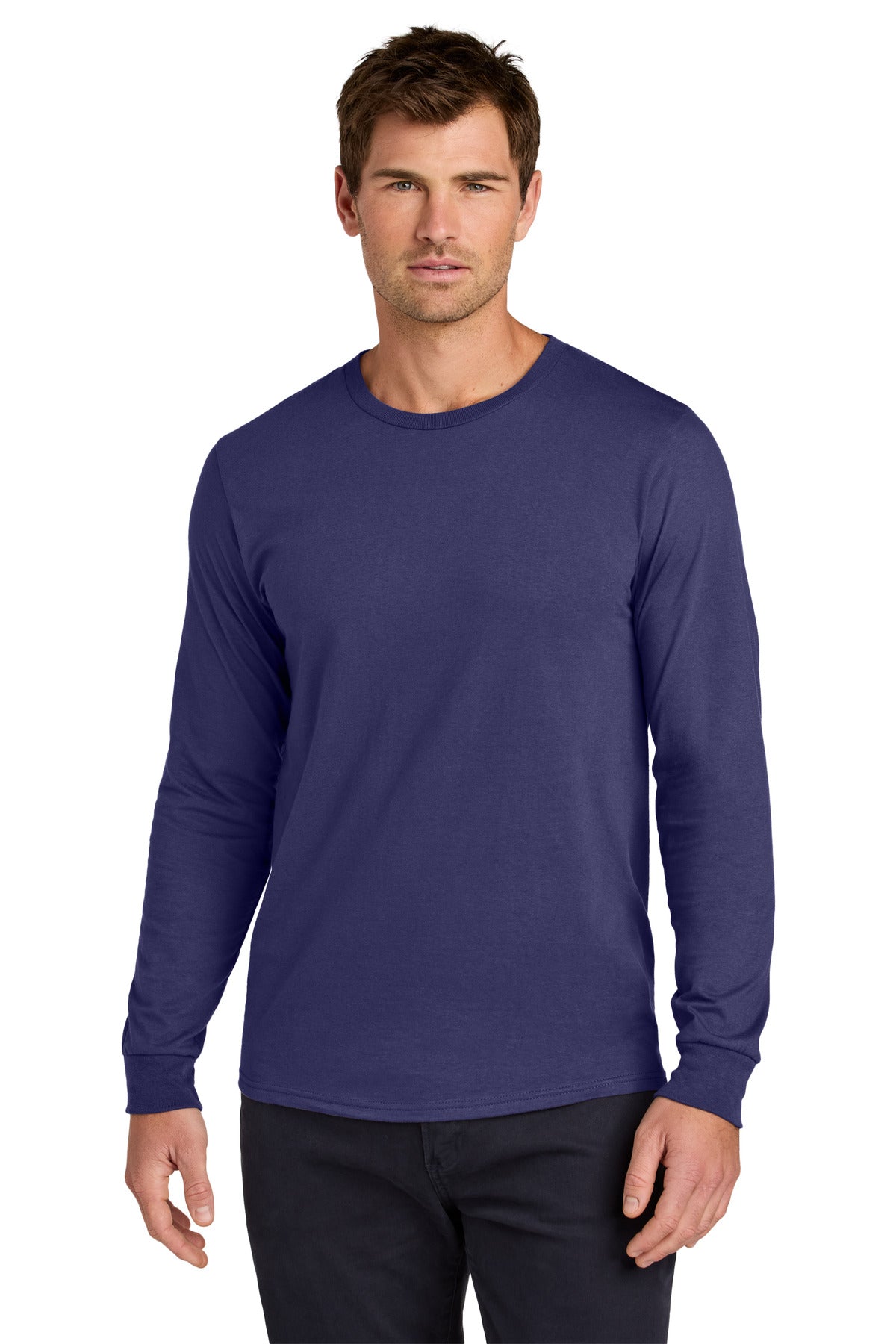 Jerzees Classics Unisex Cotton Long Sleeve T-Shirt 363L - Deep Purple