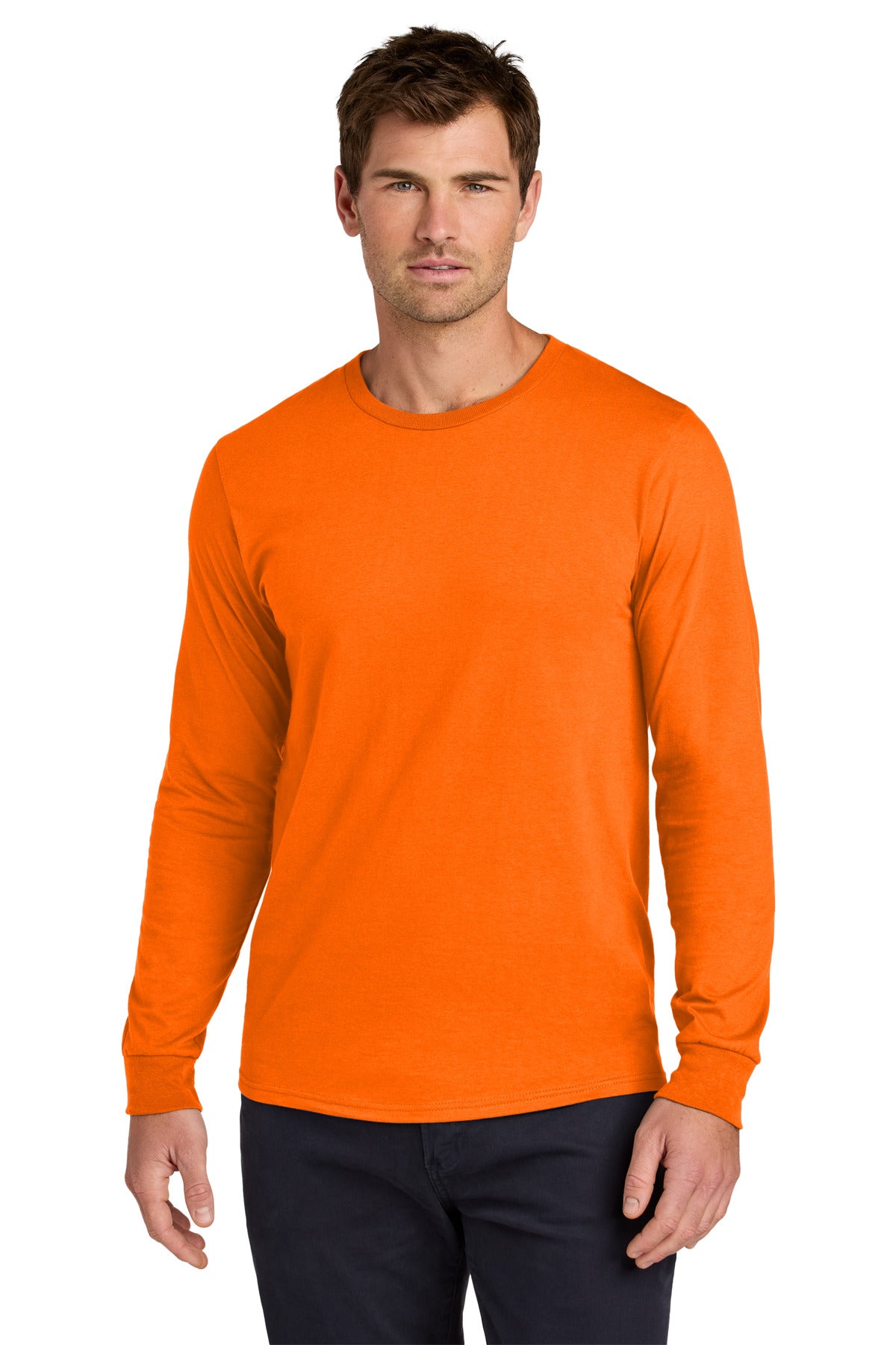 Jerzees Classics Unisex Cotton Long Sleeve T-Shirt 363L - Safety Orange