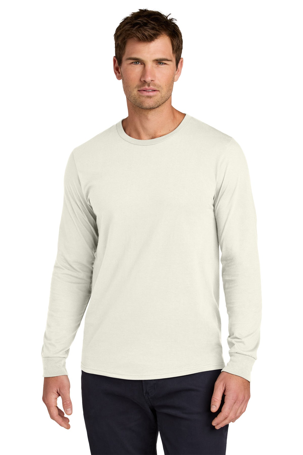 Jerzees Classics Unisex Cotton Long Sleeve T-Shirt 363L - Sweet Cream Heather