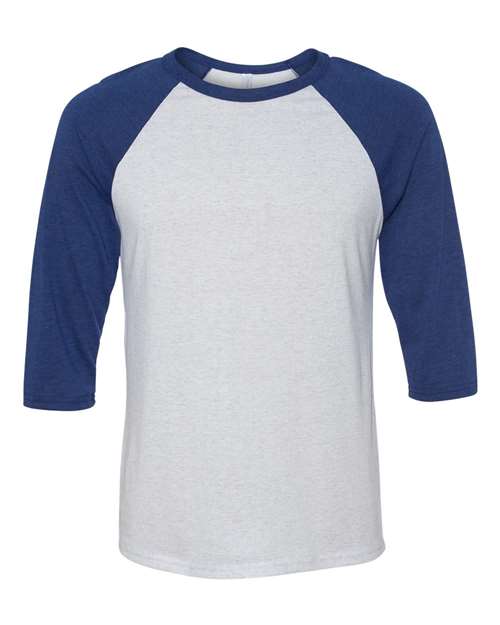 BELLA + CANVAS 3200 - White Fleck/ Navy Triblend