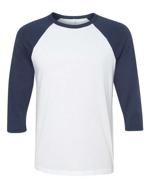 BELLA + CANVAS 3200 - White/ Navy