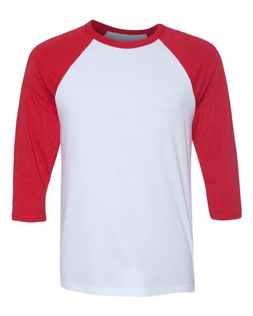 BELLA + CANVAS 3200 - White/ Red