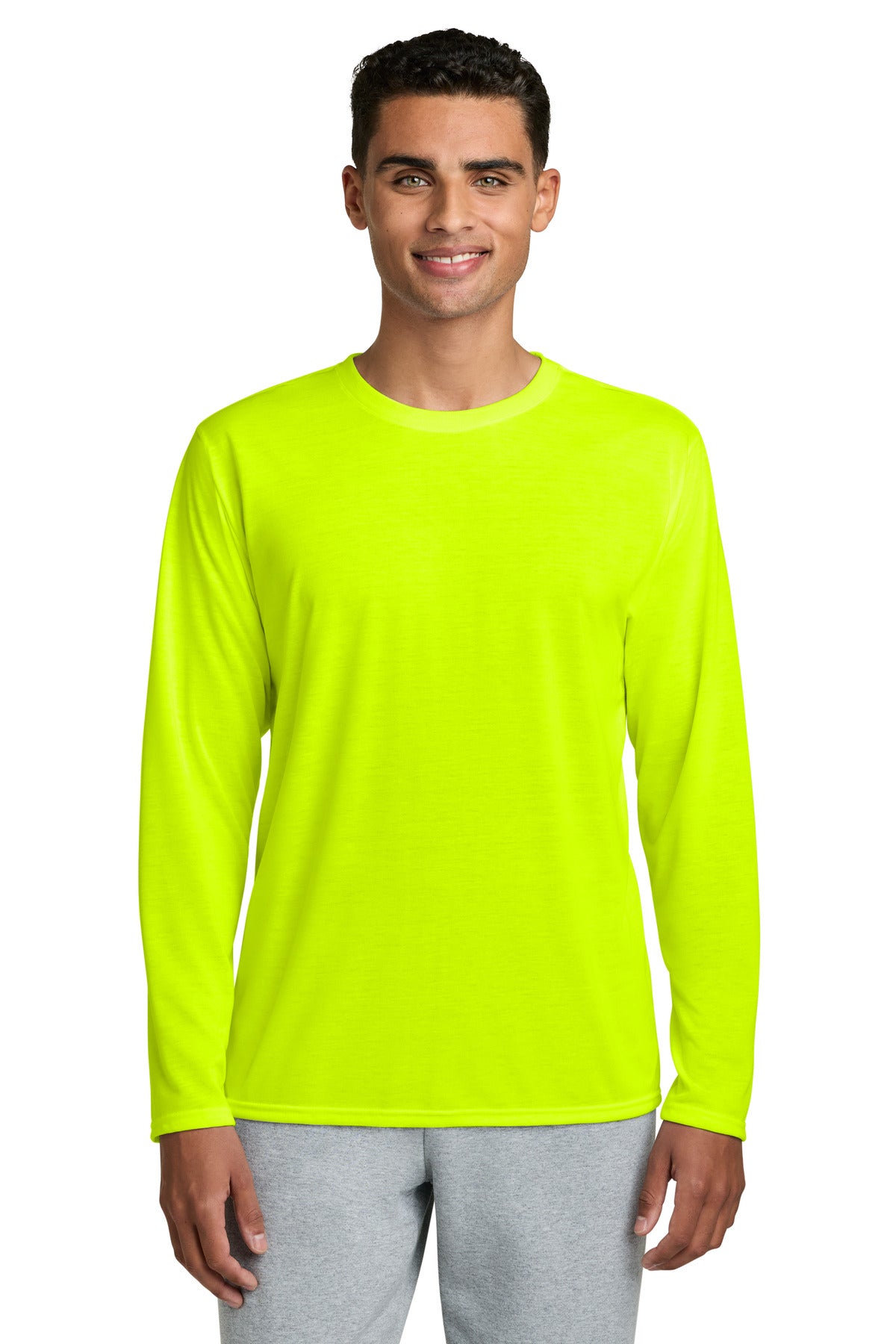 Gildan Performance Long Sleeve T-Shirt. 42400 - Safety Green