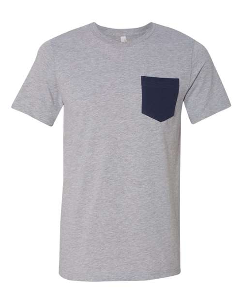 BELLA + CANVAS 3021 - Athletic Heather/ Navy