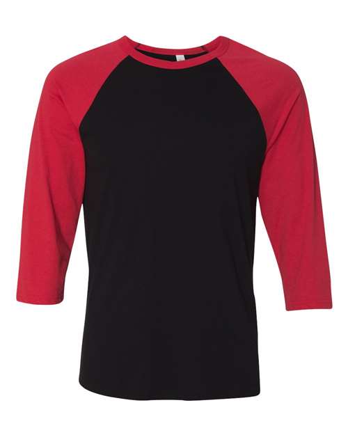 BELLA + CANVAS 3200 - Black/ Red