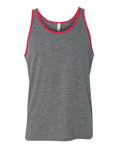 BELLA + CANVAS 3480 - Deep Heather/ Red