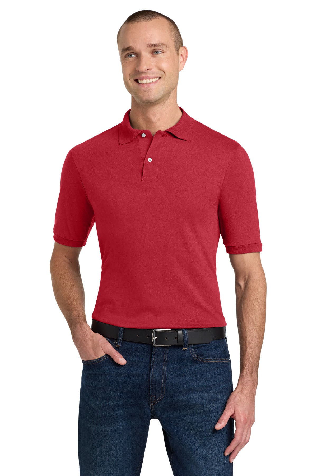 Jerzees Dri-Power Sport Shirt. 437M - True Red