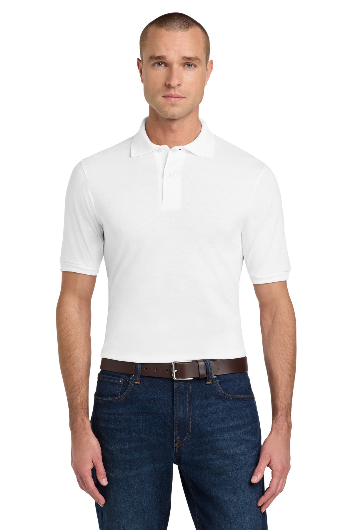 Jerzees Dri-Power Sport Shirt. 437M - White