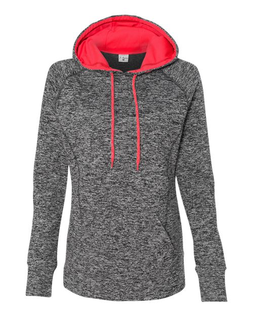 J. America 8616 - Charcoal Fleck/ Fire Coral