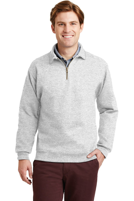 Jerzees Super Sweats NuBlend - 1/4-Zip Sweatshirt with Cadet Collar.  4528M - Ash