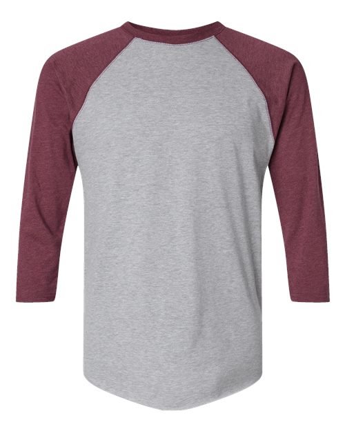 LAT 6930 - Vintage Heather/ Vintage Burgundy