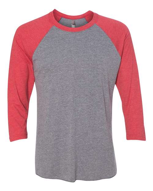 Next Level 6051 - Vintage Red Sleeves/ Premium Heather Body