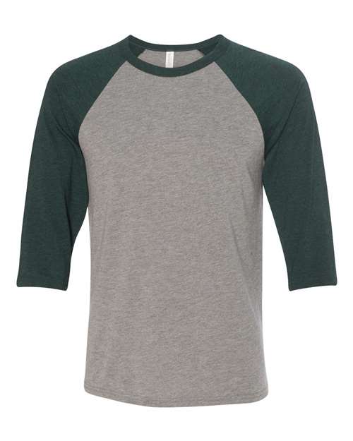 BELLA + CANVAS 3200 - Grey/ Emerald Triblend