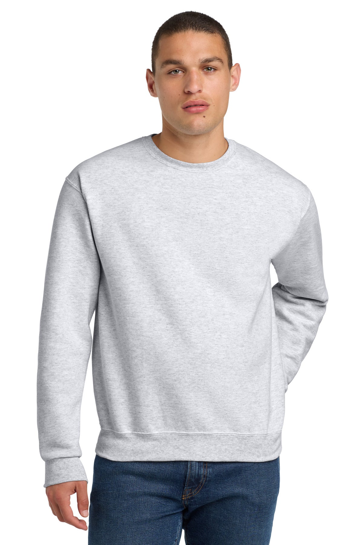 Jerzees Super Sweats NuBlend - Crewneck Sweatshirt.  4662M - Ash