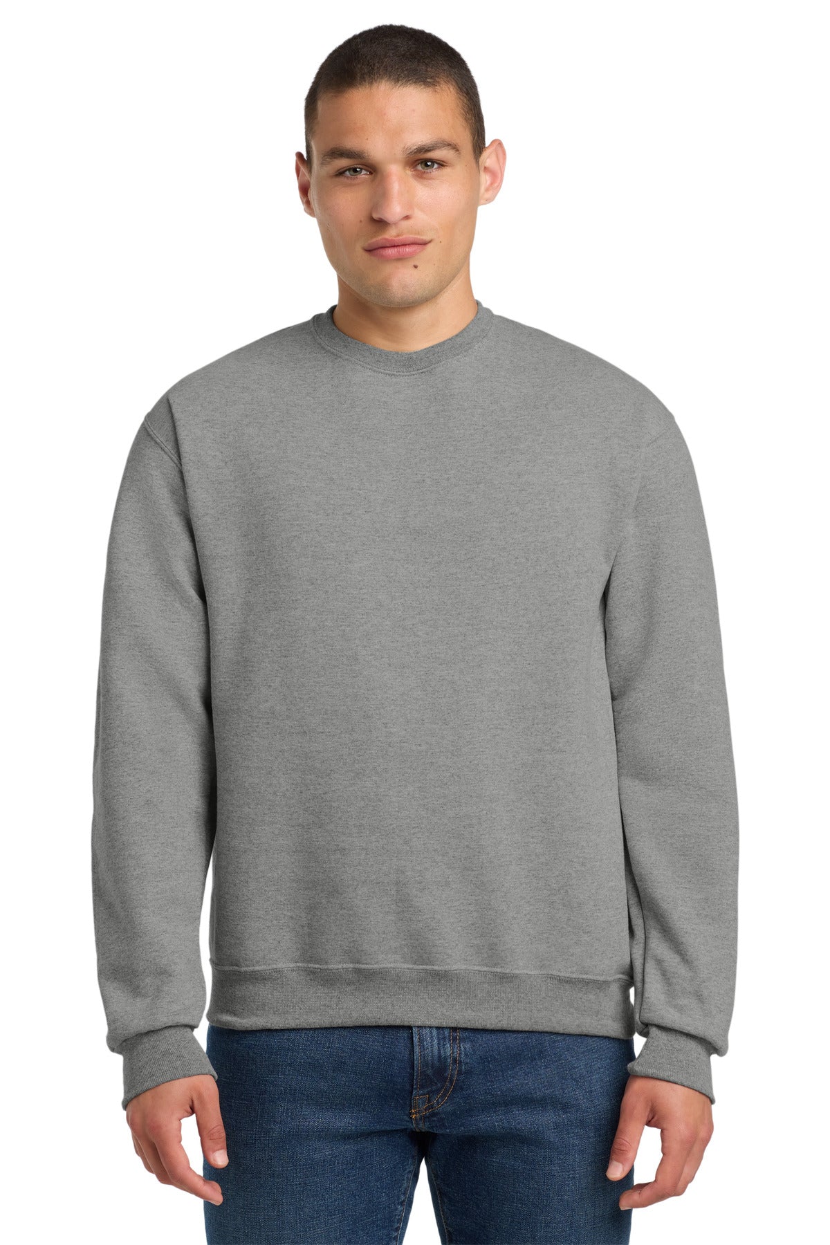 Jerzees Super Sweats NuBlend - Crewneck Sweatshirt.  4662M - Oxford