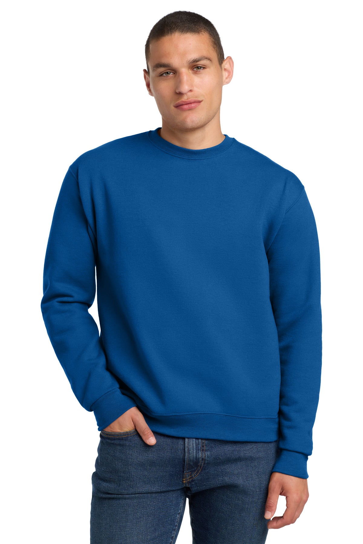 Jerzees Super Sweats NuBlend - Crewneck Sweatshirt.  4662M - Royal