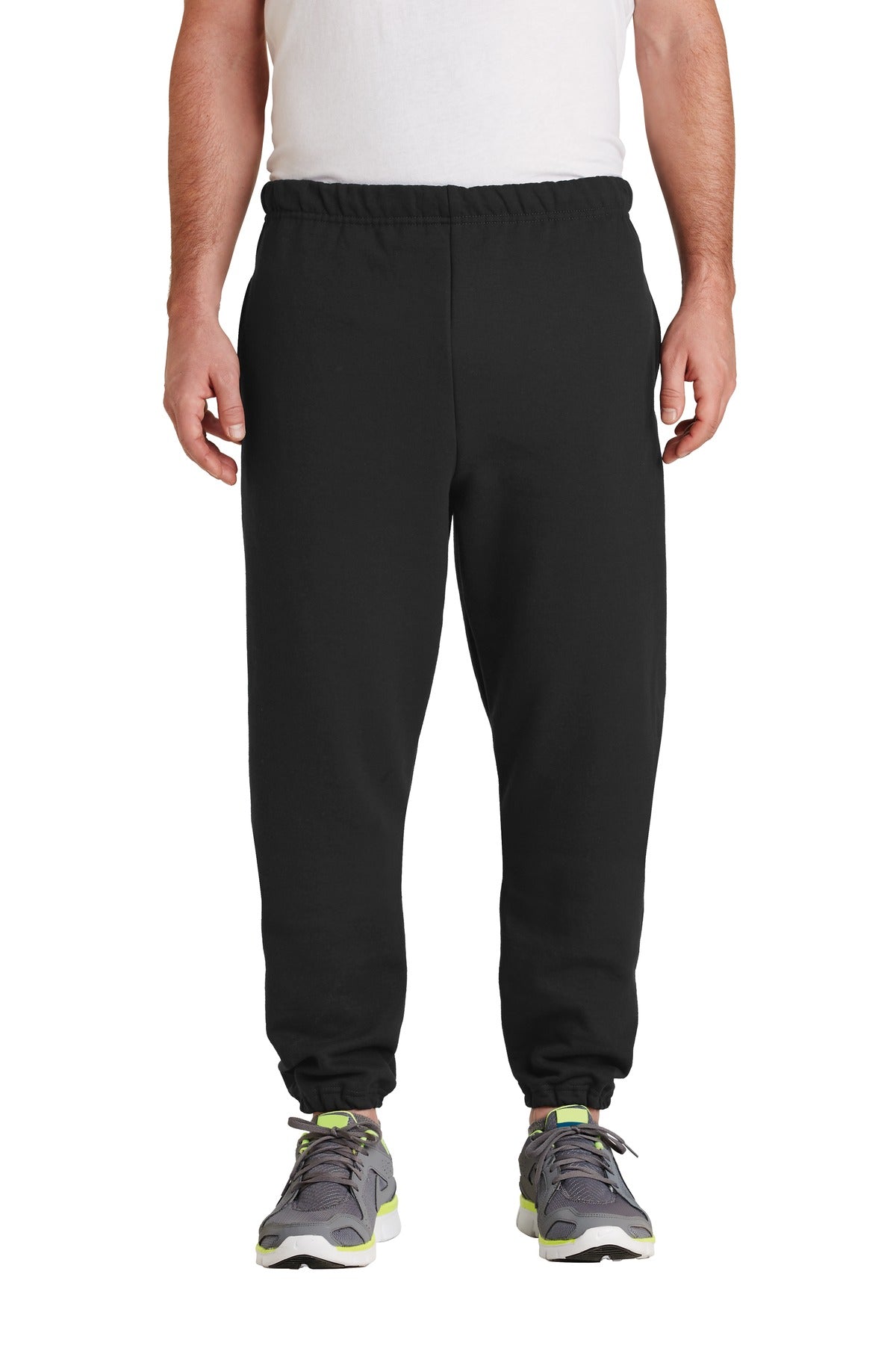 Jerzees Super Sweats NuBlend - Sweatpant with Pockets.  4850MP - Black