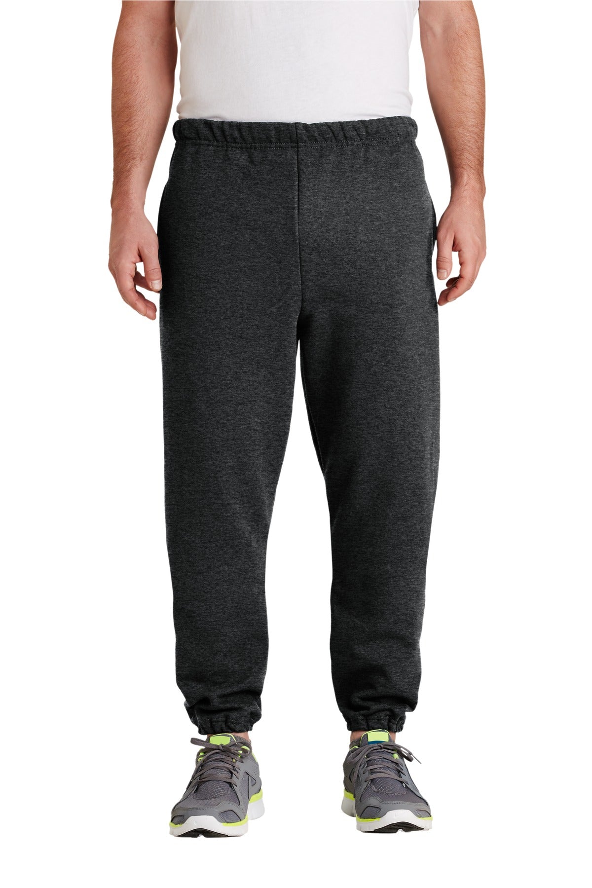 Jerzees Super Sweats NuBlend - Sweatpant with Pockets.  4850MP - Black Heather