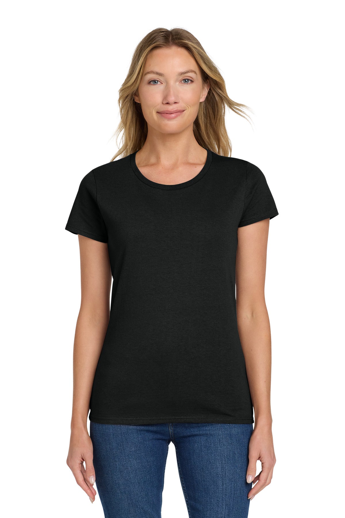 Gildan Women's Heavy Cotton 100% Cotton T-Shirt. 5000L - Black