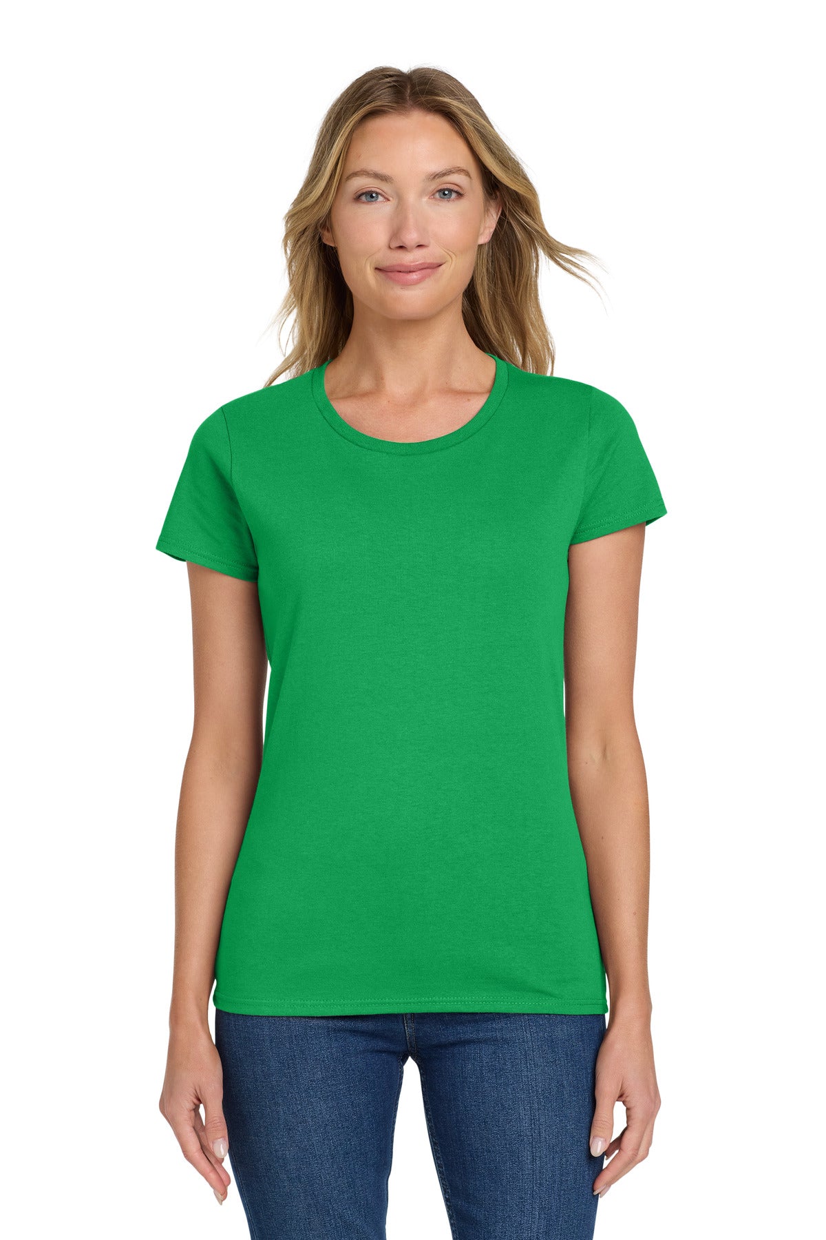 Gildan Women's Heavy Cotton 100% Cotton T-Shirt. 5000L - Irish Green