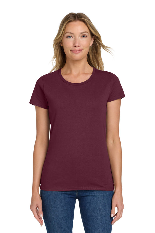 Gildan Women's Heavy Cotton 100% Cotton T-Shirt. 5000L - Maroon