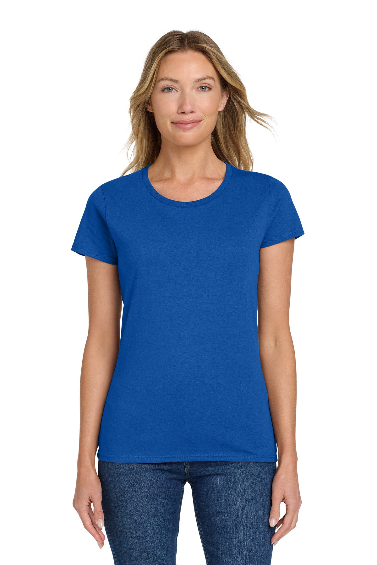 Gildan Women's Heavy Cotton 100% Cotton T-Shirt. 5000L - Royal