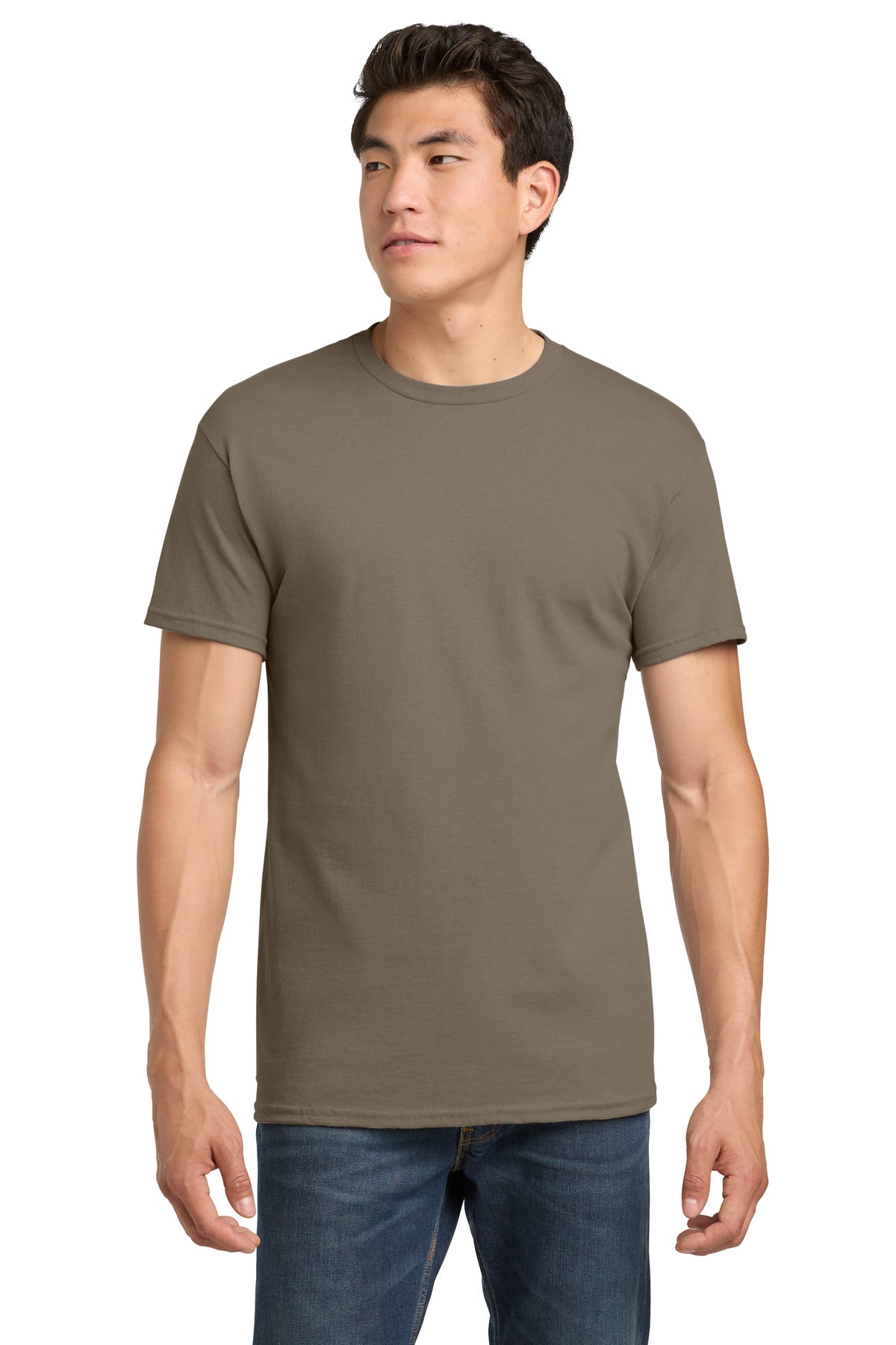 Gildan - Heavy Cotton 100% Cotton T-Shirt.  5000 - Brown Savana