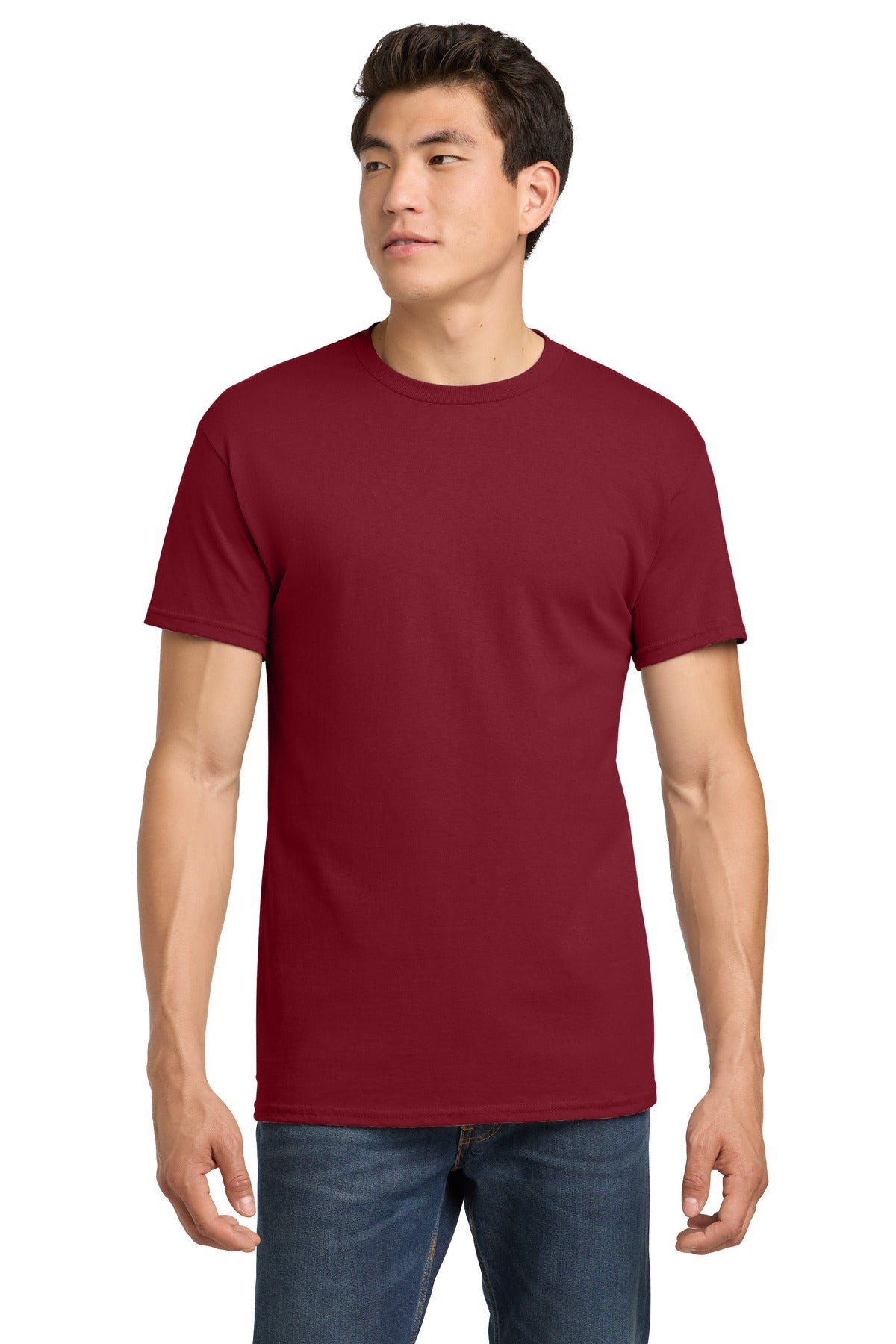 Gildan - Heavy Cotton 100% Cotton T-Shirt.  5000 - Cardinal Red