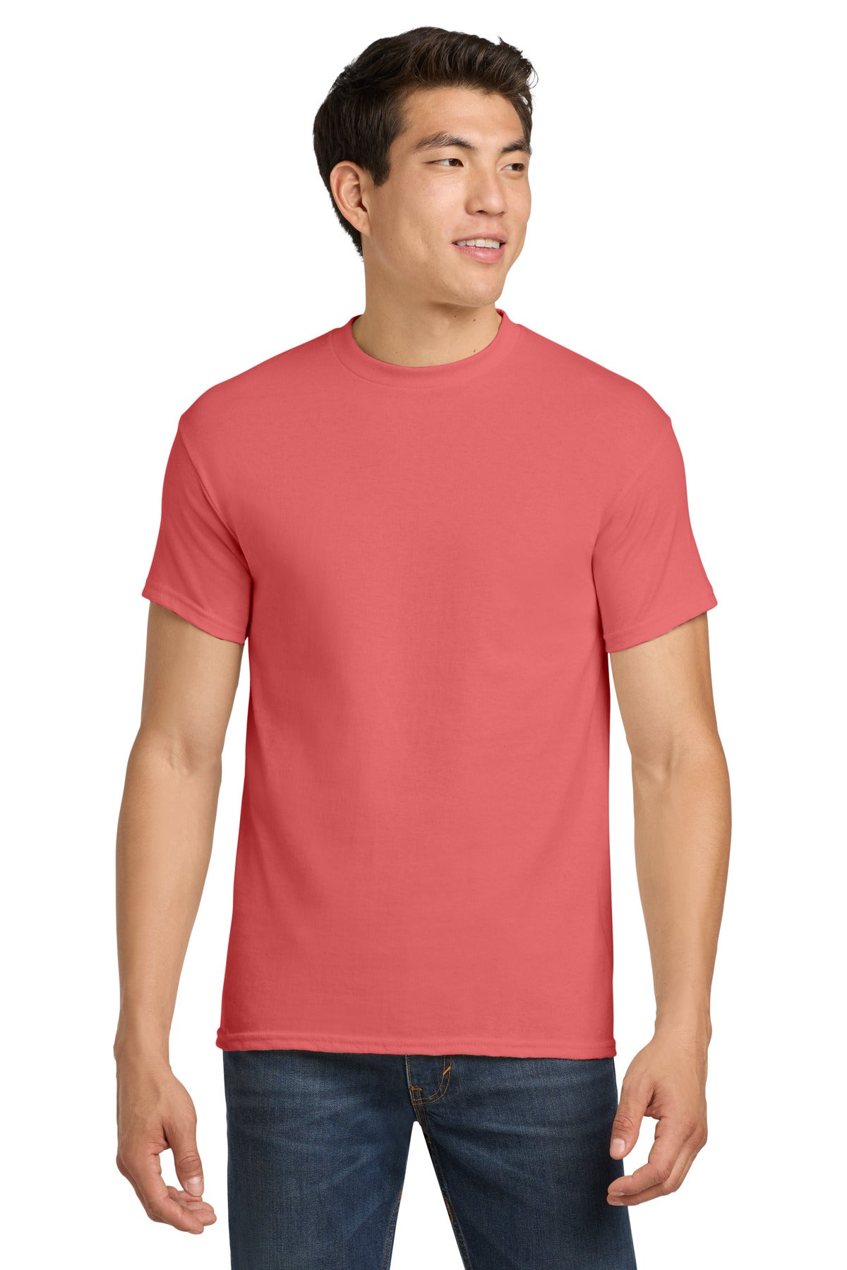Gildan - Heavy Cotton 100% Cotton T-Shirt.  5000 - Coral Silk