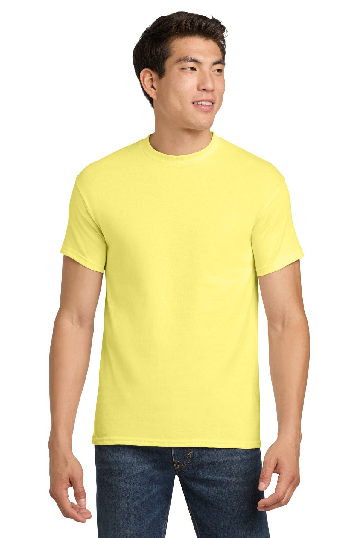 Gildan - Heavy Cotton 100% Cotton T-Shirt.  5000 - Cornsilk