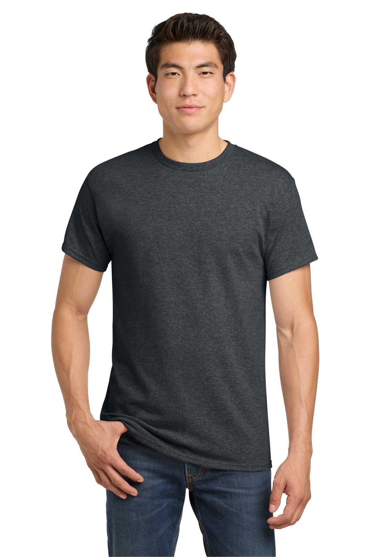 Gildan - Heavy Cotton 100% Cotton T-Shirt.  5000 - Dark Heather