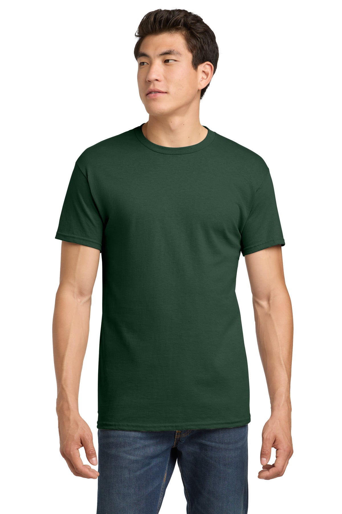 Gildan - Heavy Cotton 100% Cotton T-Shirt.  5000 - Fan Dark Green