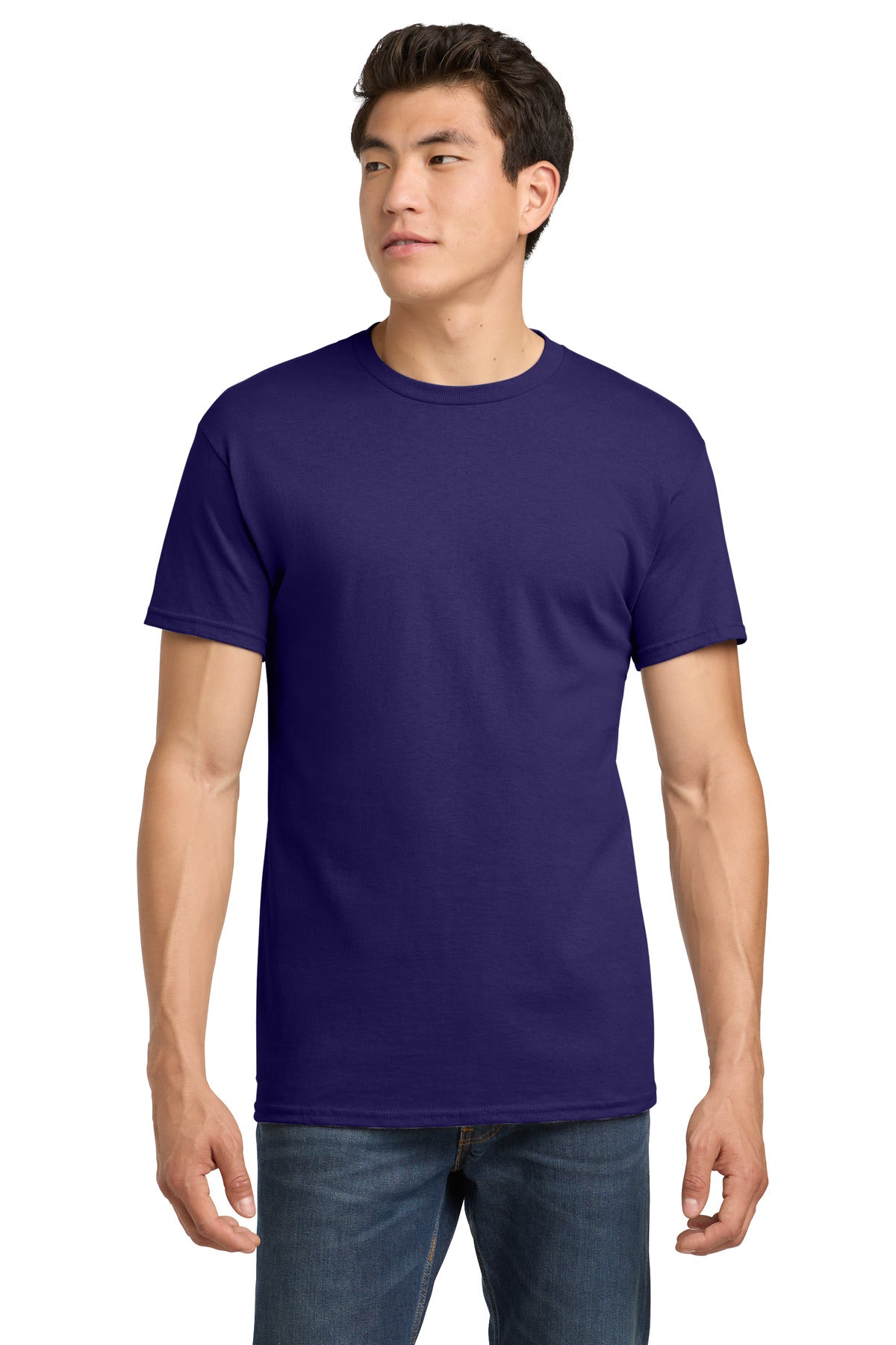 Gildan - Heavy Cotton 100% Cotton T-Shirt.  5000 - Fan Dark Purple