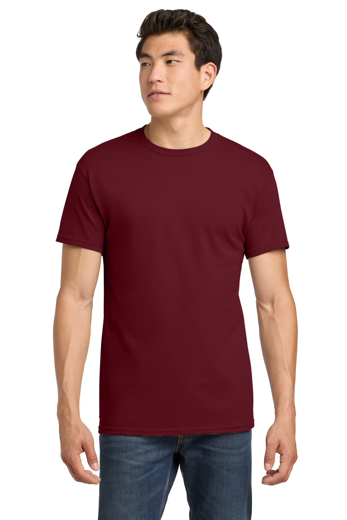 Gildan - Heavy Cotton 100% Cotton T-Shirt.  5000 - Garnet