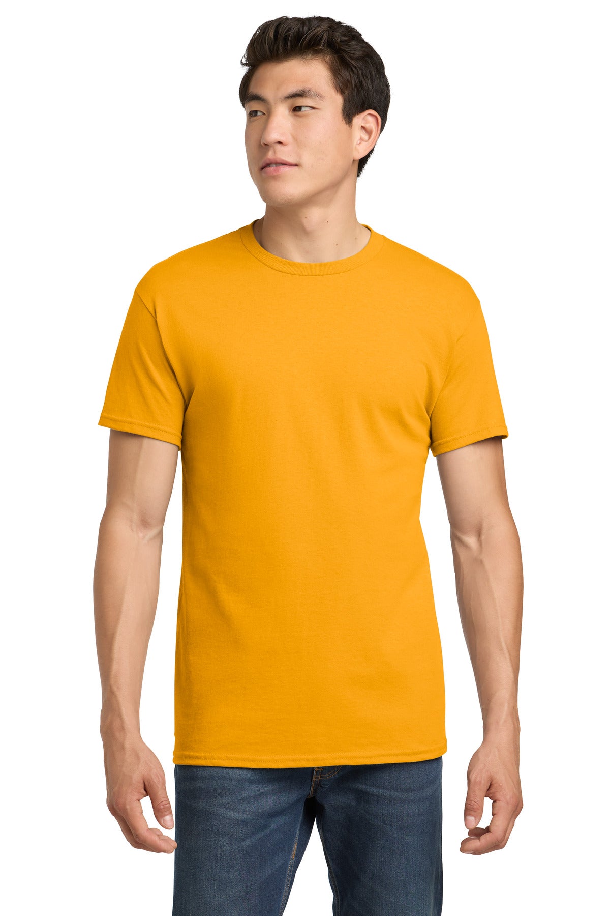Gildan - Heavy Cotton 100% Cotton T-Shirt.  5000 - Gold