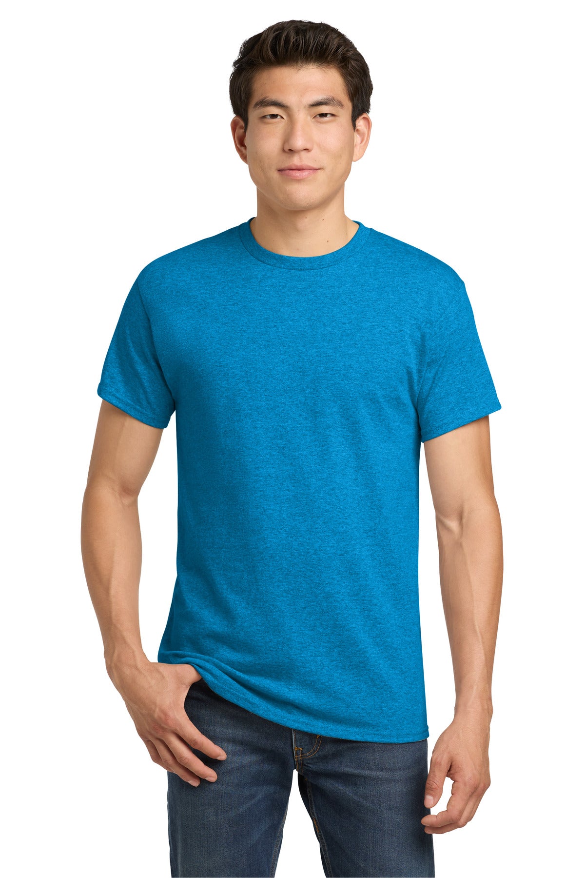 Gildan - Heavy Cotton 100% Cotton T-Shirt.  5000 - Heather Sapphire